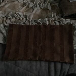 Amazon Brown Striped Pillow